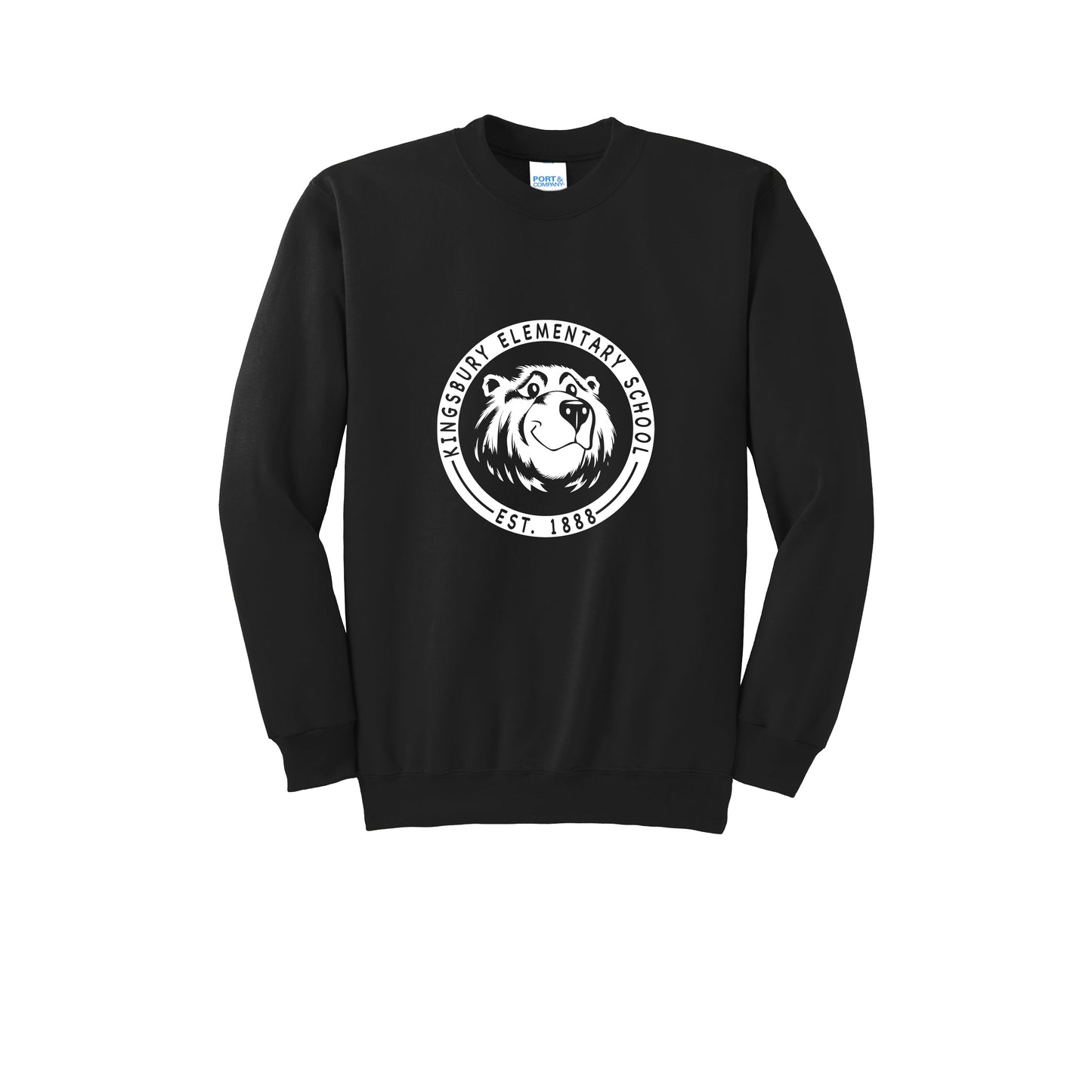 Kingsbury Jet Black Crewneck Sweatshirt