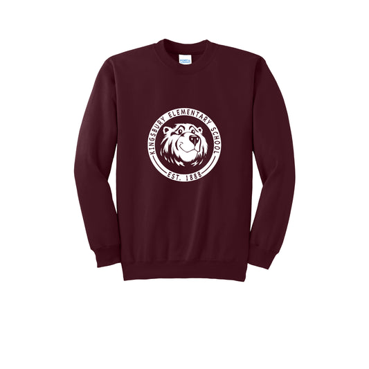 Kingsbury Maroon Crewneck Sweatshirt